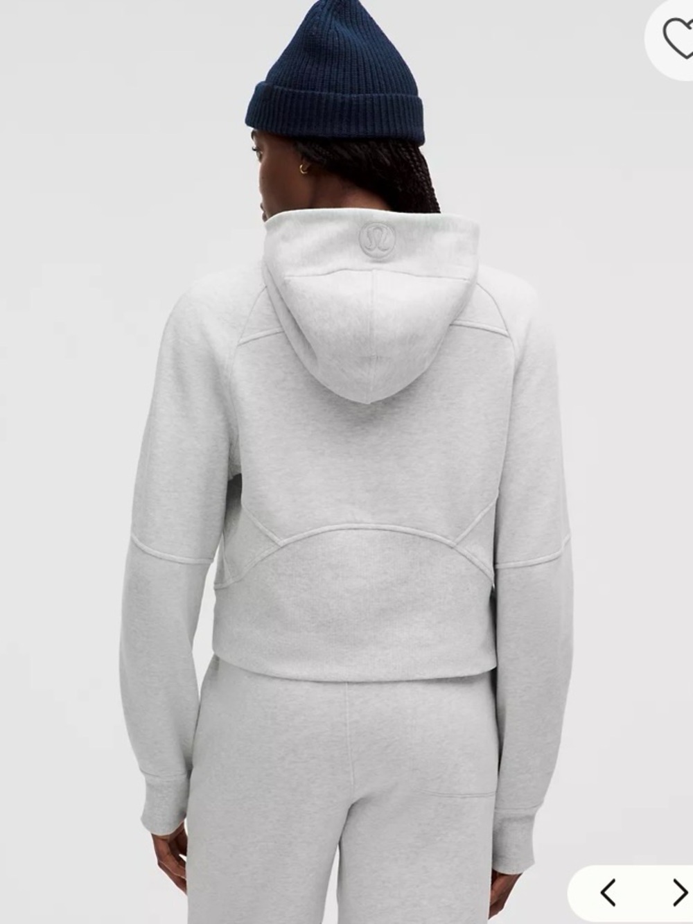 lululemon athletica Light Gray Half-Zip Hoodie - Picture 4 of 6